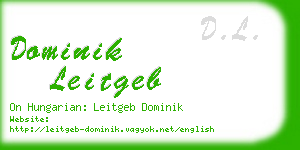 dominik leitgeb business card